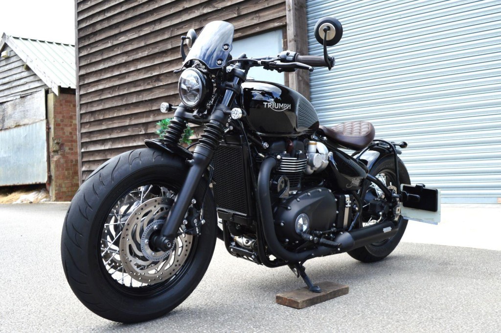 View TRIUMPH Bonneville BOBBER Black 1200HT Motorcycle
