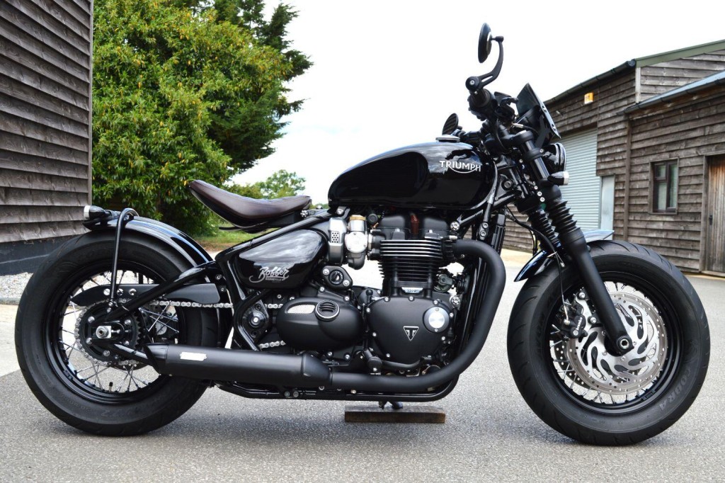 View TRIUMPH Bonneville BOBBER Black 1200HT Motorcycle