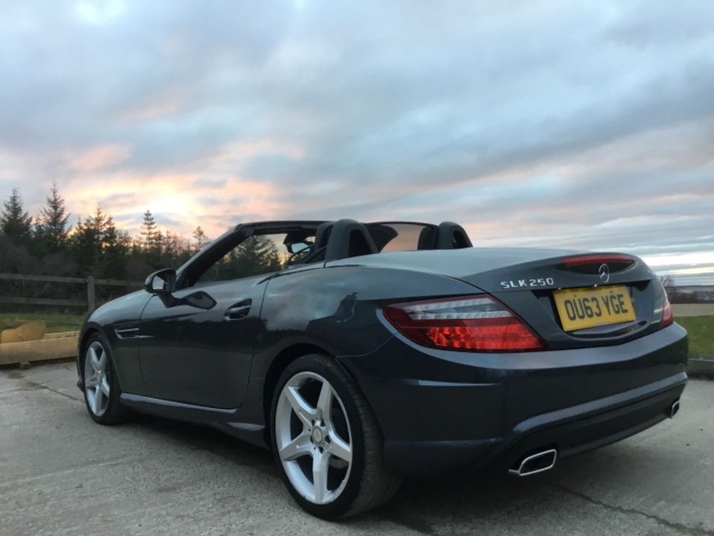 View MERCEDES-BENZ SLK 250 2.1ltr CDI 7G AUTO AMG SPORT BLUE EFFICIENCY CONVERTIBLE 204ps