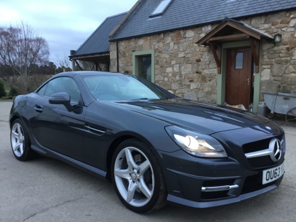 View MERCEDES-BENZ SLK 250 2.1ltr CDI 7G AUTO AMG SPORT BLUE EFFICIENCY CONVERTIBLE 204ps