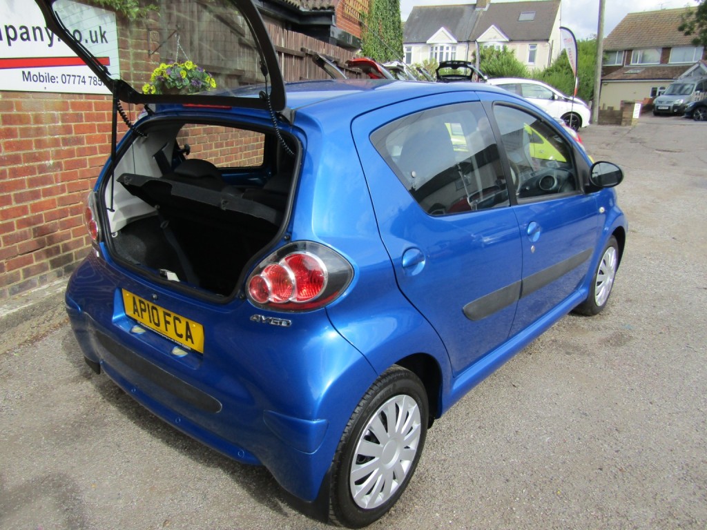 View TOYOTA AYGO 1.0 VVT-i S-AUTOMATIC, Blue  One Former Keeper, Only 69,000 miles, FSH(10 TOYOTA Stamps)