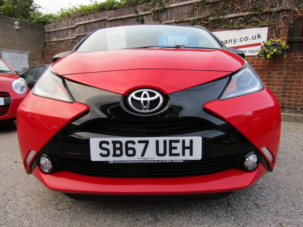 View TOYOTA AYGO 1.0 VVT-i x-cite 4 Red Bi-Tone  One Former Keeper, Only 44,000 Genuine Miles,FSH,Beautiful Car!