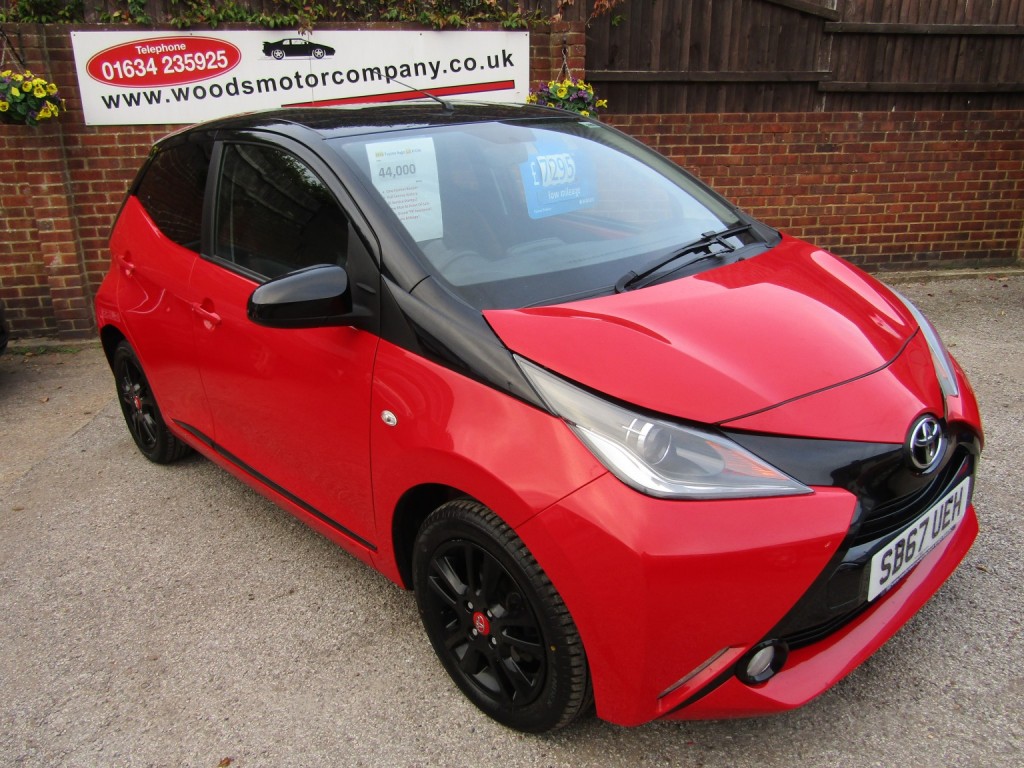 View TOYOTA AYGO 1.0 VVT-i x-cite 4 Red Bi-Tone  One Former Keeper, Only 44,000 Genuine Miles,FSH,Beautiful Car!