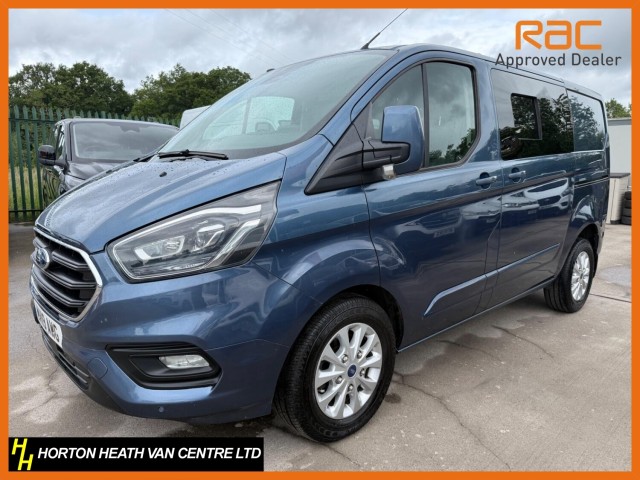 FORD TRANSIT CUSTOM 2.0 320 LIMITED FACTORY CREW VAN-FULL LEATHER-TAILGATE-AUTO-FULLY LOADED (2019/19)