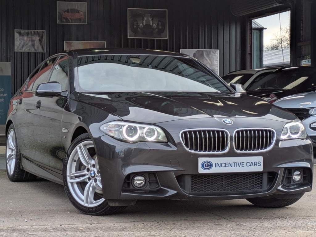 View BMW 5 SERIES 520d M Sport Saloon automatic. £10K OF OPTIONS. PRO NAV. HARMAN KARDON. ADAP XENONS. HEATED LEATHER