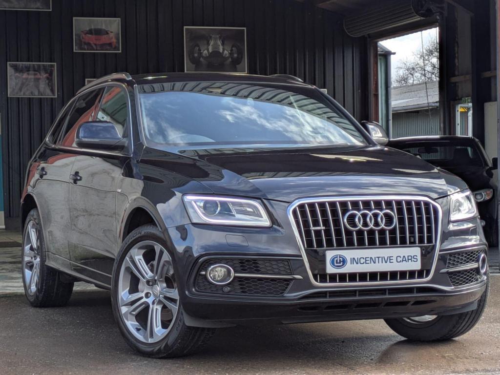 View AUDI Q5 2.0 TDI S line Plus quattro automatic. MMI PLUS. SAT NAV. DVD PLAYER. HEATED SEATS. B&O SOUND SYSTEM