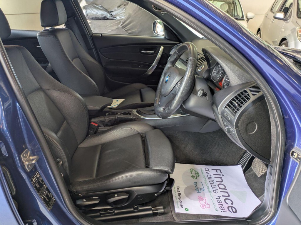 View BMW 1 SERIES 120d M Sport 5 door automatic. HEATHED FULL LEATHER. LOW MILEAGE. 12 SERVICE VISITS. COMFORT PACK.