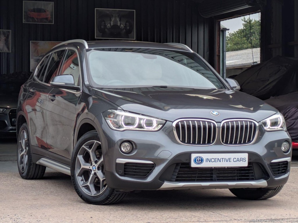 View BMW X1 xDrive20d xLine 4WD automatic. 2 OWNERS. SAT NAV. HEATED LEATHER. REAR CAMERA. HARMAN KARDON SOUND.