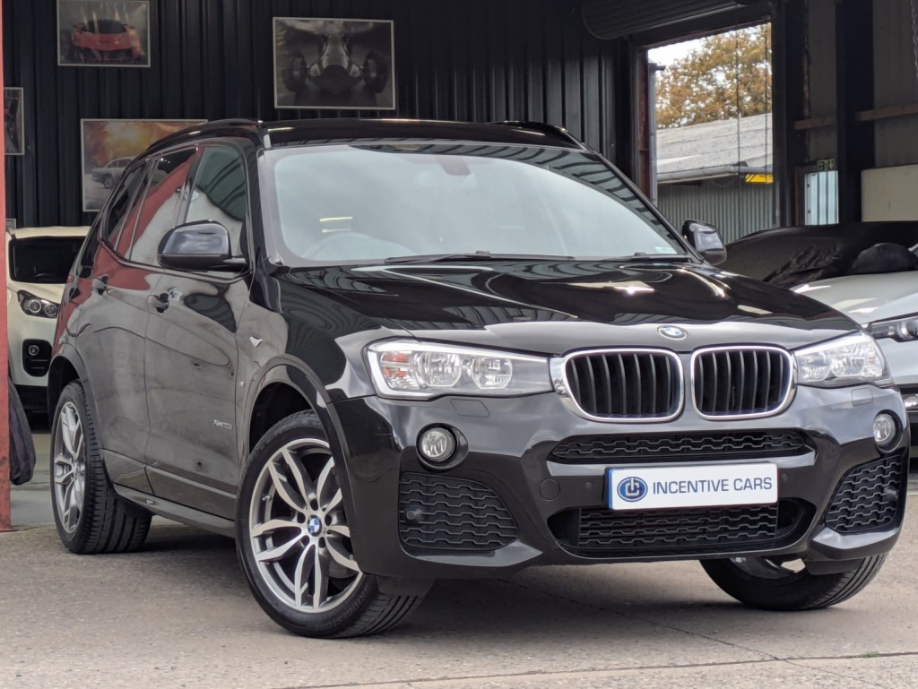 View BMW X3 xDrive20d M Sport automatic. 1 OWNER. SAT NAV. HEATED LEATHER. FOLDING MIRRORS. 10 SERVICE VISITS. 