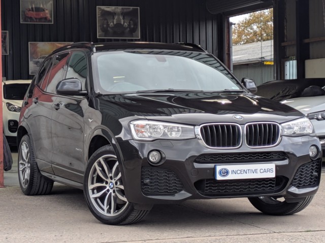 BMW X3 xDrive20d M Sport automatic. 1 OWNER. SAT NAV. HEATED LEATHER. FOLDING MIRRORS. 10 SERVICE VISITS. 