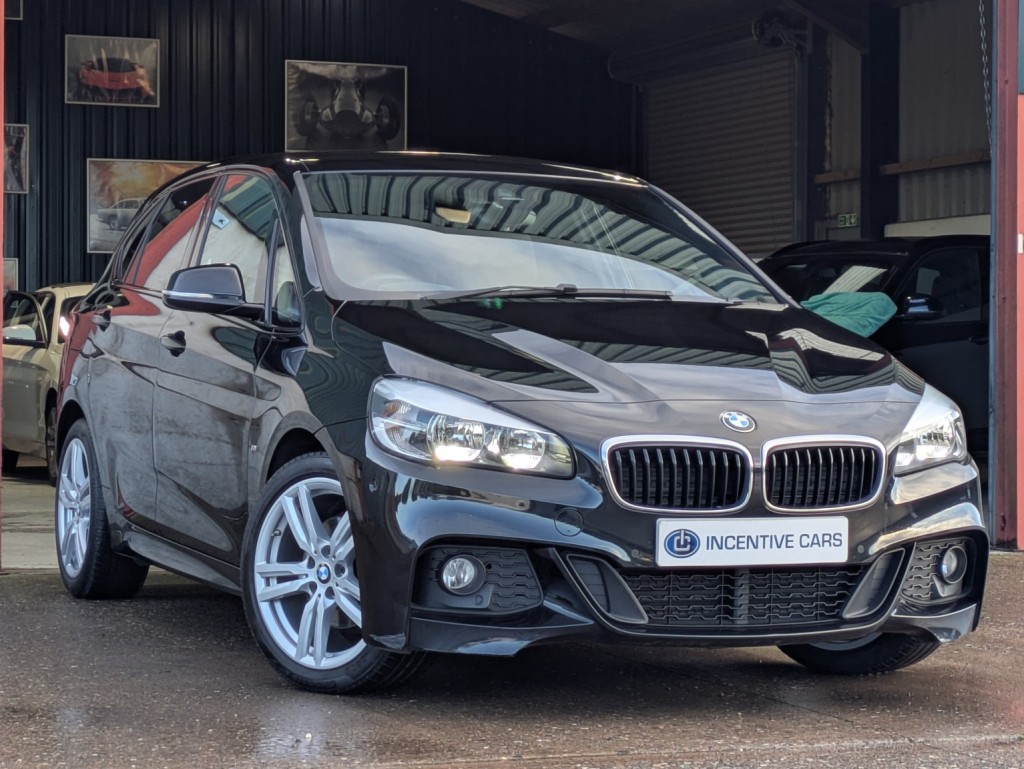 View BMW 2 SERIES ACTIVE TOURER 218i M Sport Active Tourer automatic. £2325 OPTIONS. SAT NAV. HEATED LEATHER. REAR CAMERA. 9 SVCs