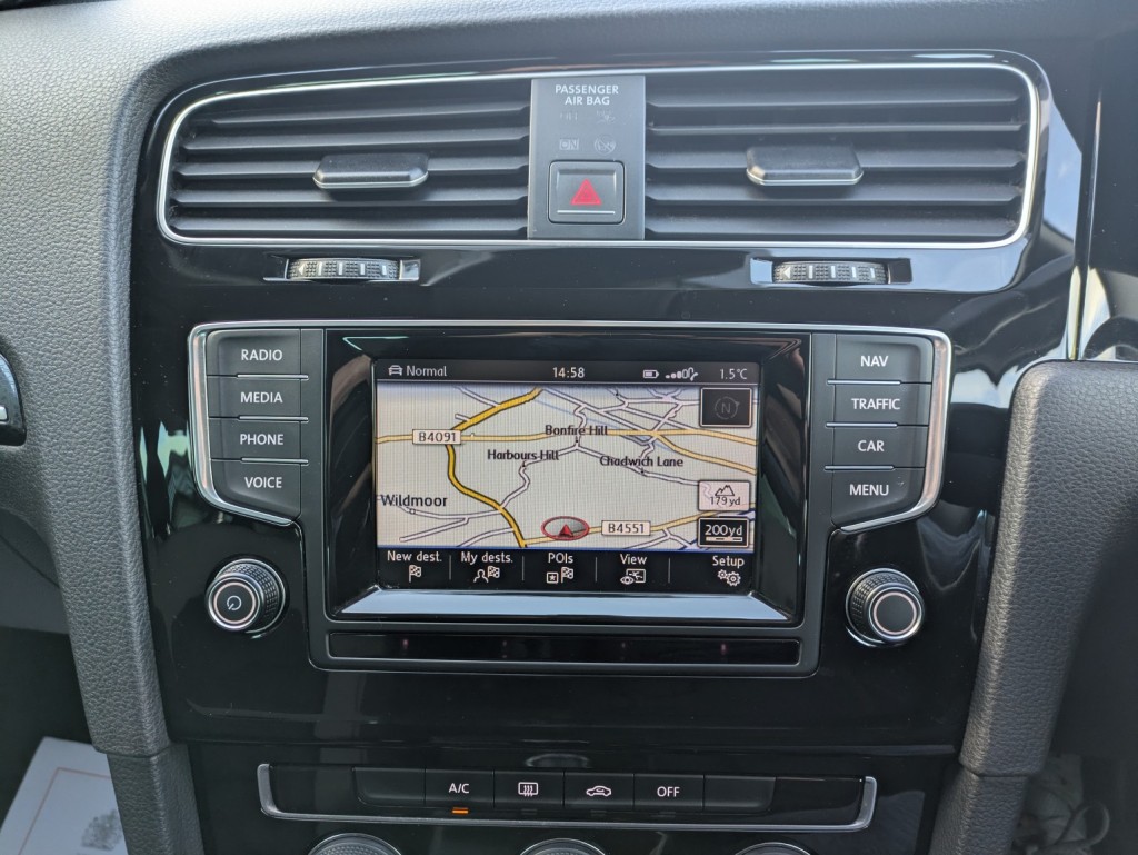 View VOLKSWAGEN GOLF 2.0 TDI GT 5dr. 8 SERVICES. £20RFL. SAT NAV. FOLDING MIRRORS. PARKING SENSORS. PRIVACY GLASS & MORE