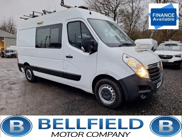 VAUXHALL MOVANO 2.3 CDTi 3500 crew combi mess van 5 seat