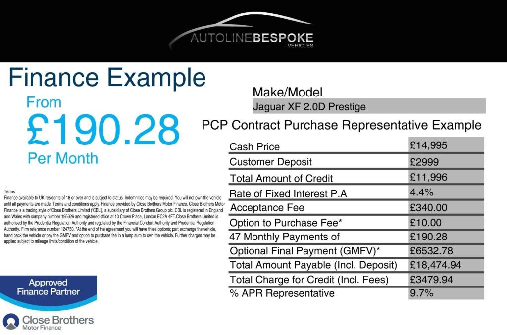JAGUAR XF 2.0 TD Prestige 65 2016