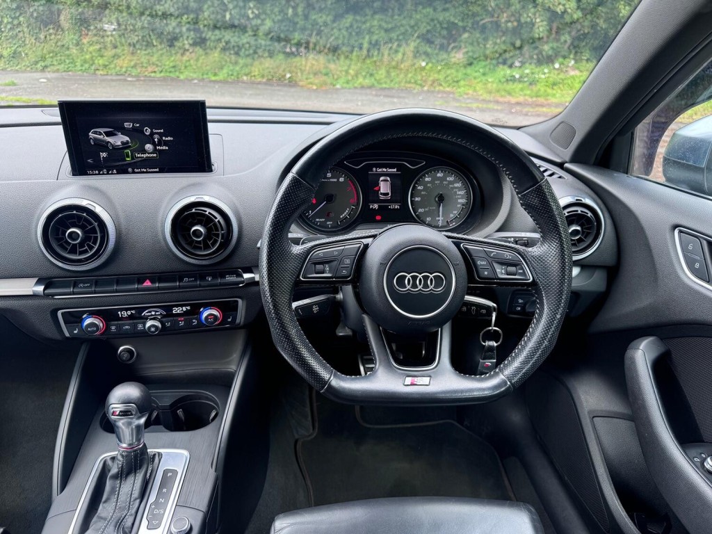 AUDI S3 2.0 TFSI Quattro S Tronic 5 Door. Auto. 42k. FSH. Leather. Appleplay.  2016