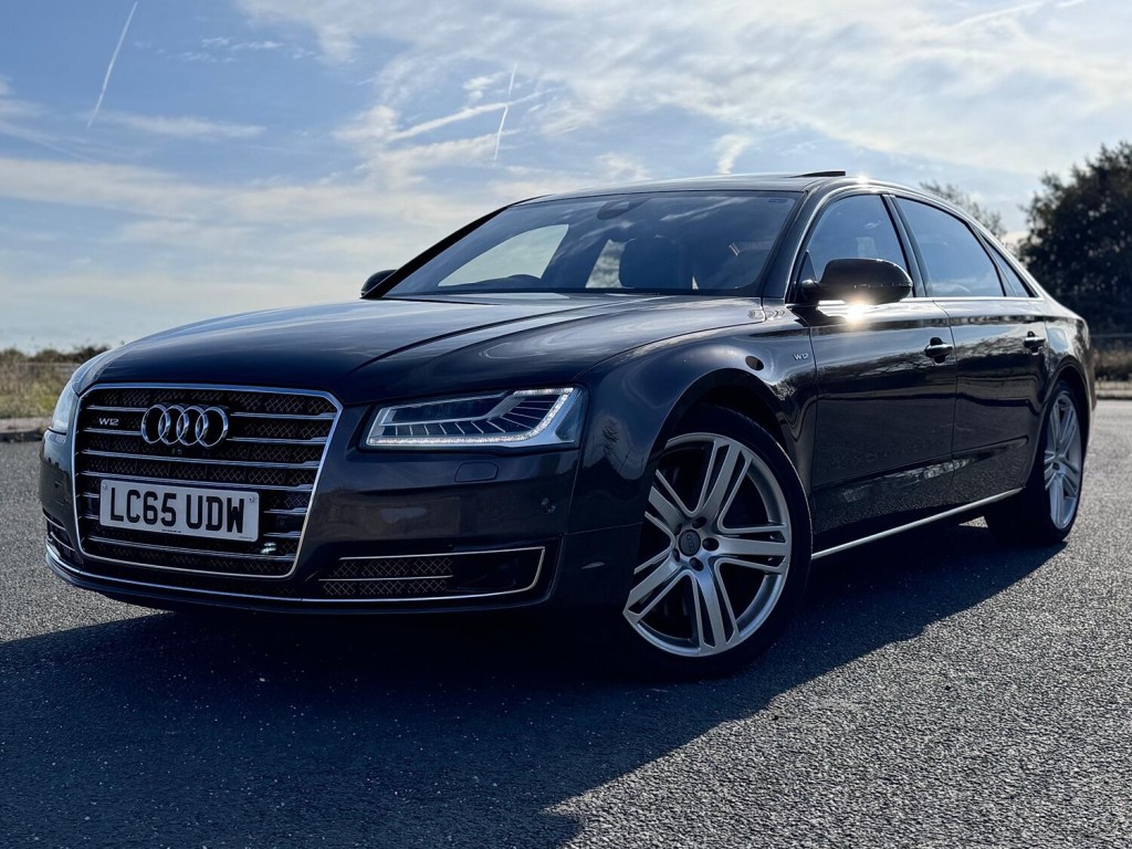 View AUDI A8 6.3 W12. LWB Quattro Supersaloon. Head up. Radar Cruise. Night Vision. Massage Seats. 500BHP