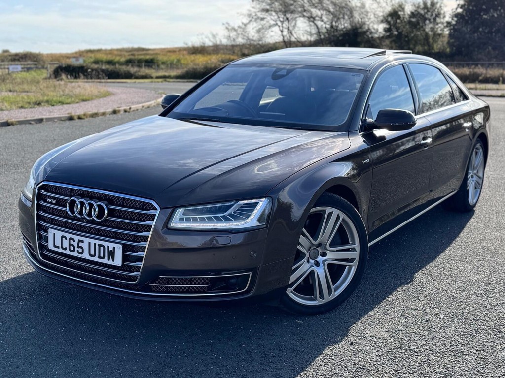 View AUDI A8 6.3 W12. LWB Quattro Supersaloon. Head up. Radar Cruise. Night Vision. Massage Seats. 500BHP