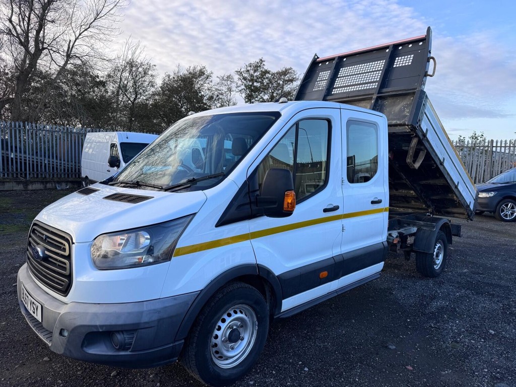 FORD TRANSIT 2.0 350 EcoBlue. Double Cab Tipper. 52k NO VAT  2017