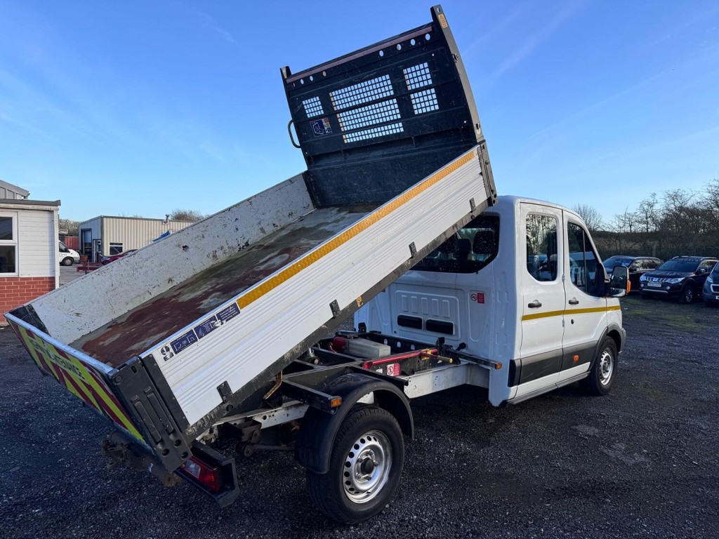 FORD TRANSIT 2.0 350 EcoBlue. Double Cab Tipper. 52k NO VAT  2017
