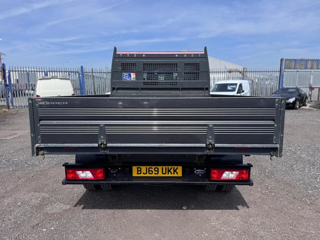 FORD TRANSIT TIPPER 2.0 350 EcoBlue Double Cab. Twin Rear Wheels. NO VAT. Grey Metallic. 2020