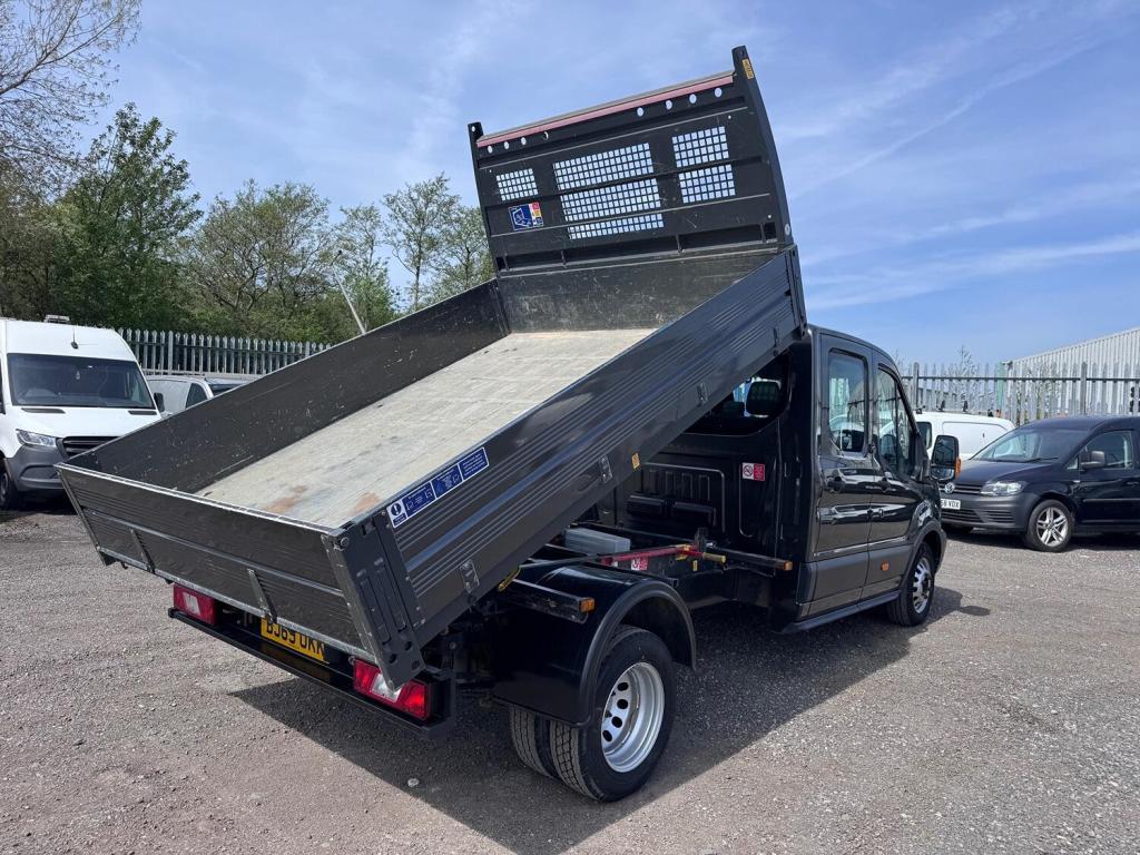 FORD TRANSIT TIPPER 2.0 350 EcoBlue Double Cab. Twin Rear Wheels. NO VAT. Grey Metallic. 2020