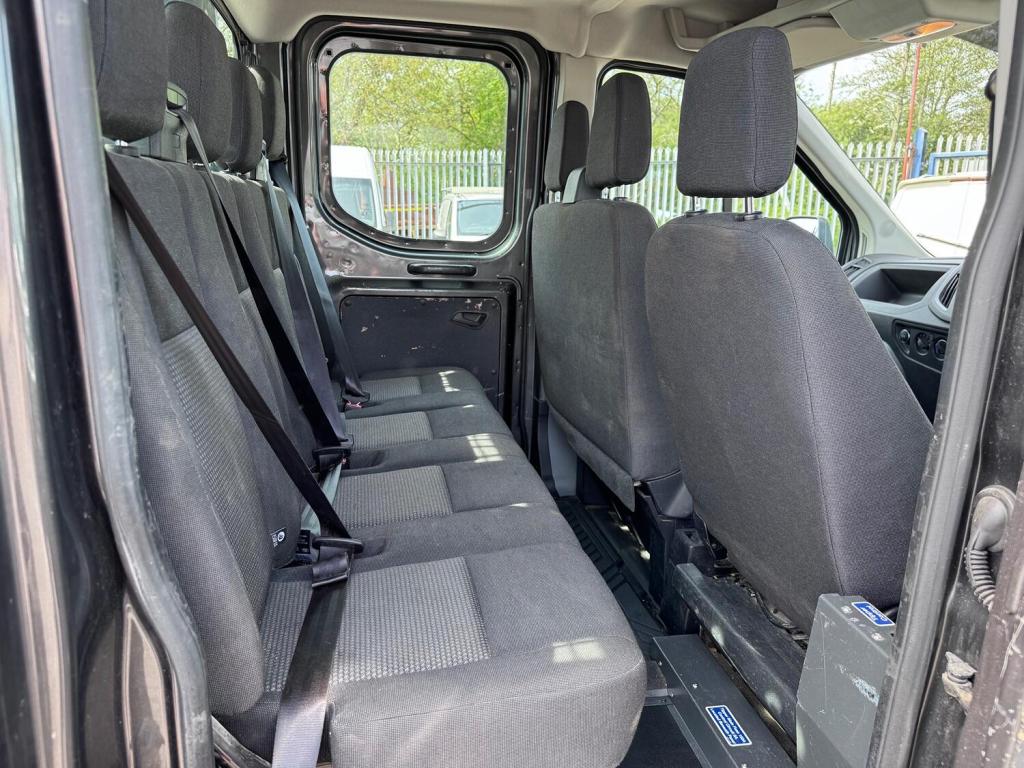 FORD TRANSIT TIPPER 2.0 350 EcoBlue Double Cab. Twin Rear Wheels. NO VAT. Grey Metallic. 2020