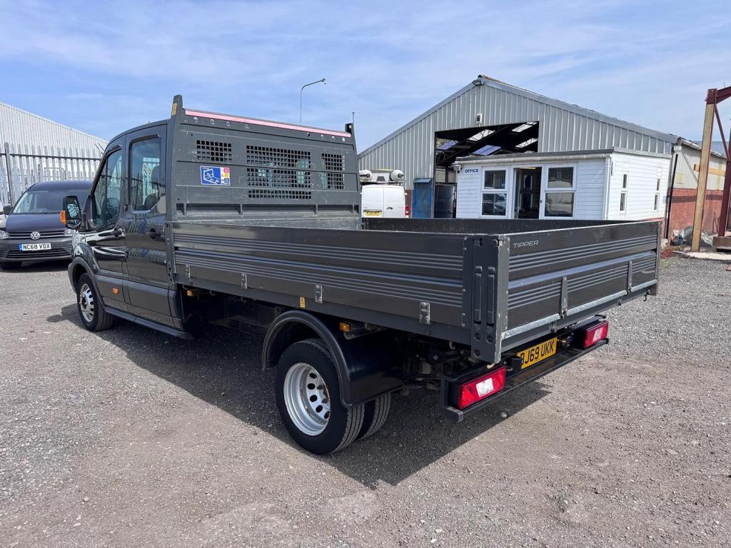 FORD TRANSIT TIPPER 2.0 350 EcoBlue Double Cab. Twin Rear Wheels. NO VAT. Grey Metallic. 2020