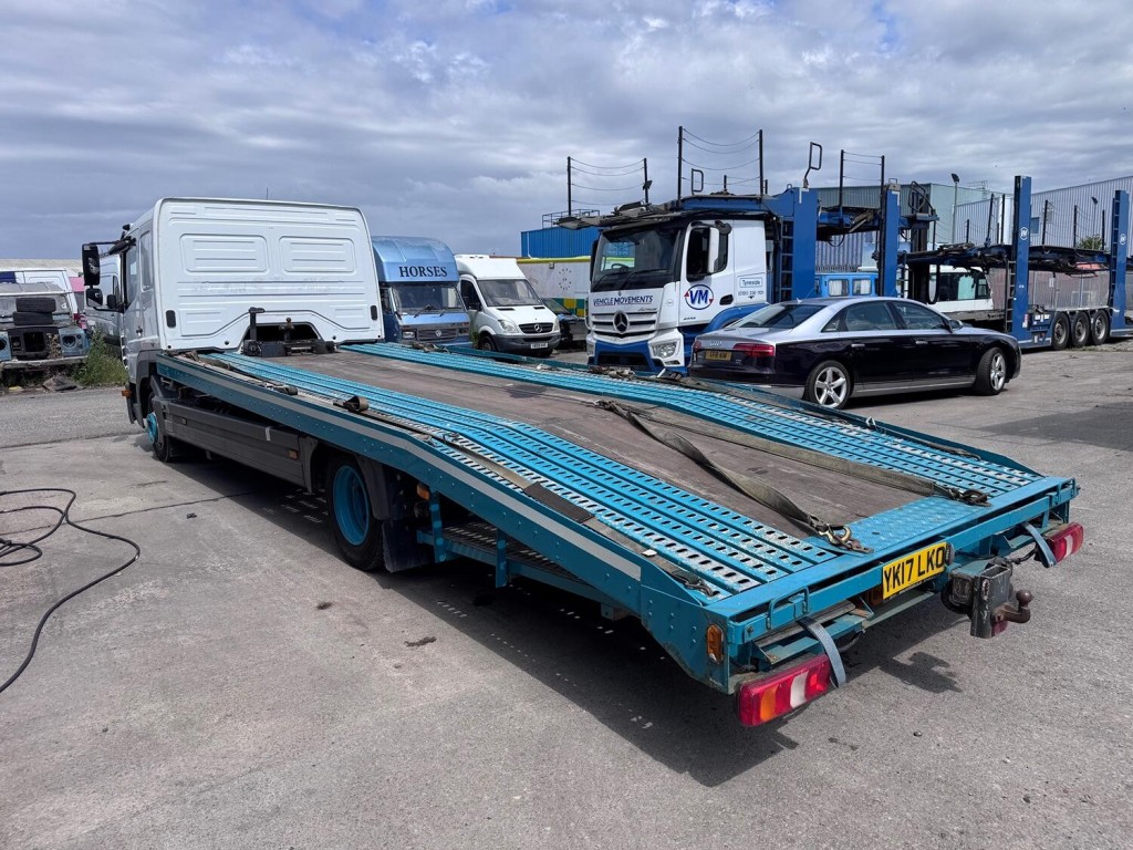 View MERCEDES-BENZ ATEGO Recovery Truck. Car, Van or Caravan Transporter. Euro 6. Winch. Extending Towbar. Sleeper Cab.