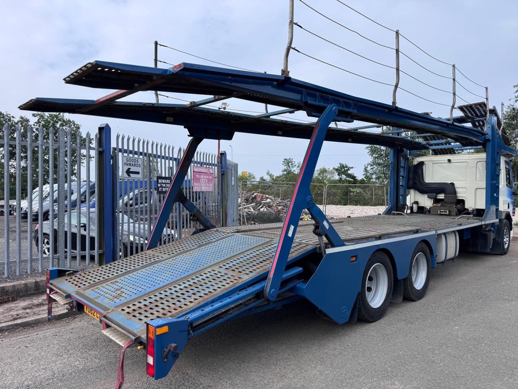 DAF CF 75 310 6x2 + Belle 5 Car Transporter Body. Scissor Deck.  Manual Winch. Long MOT. 2012