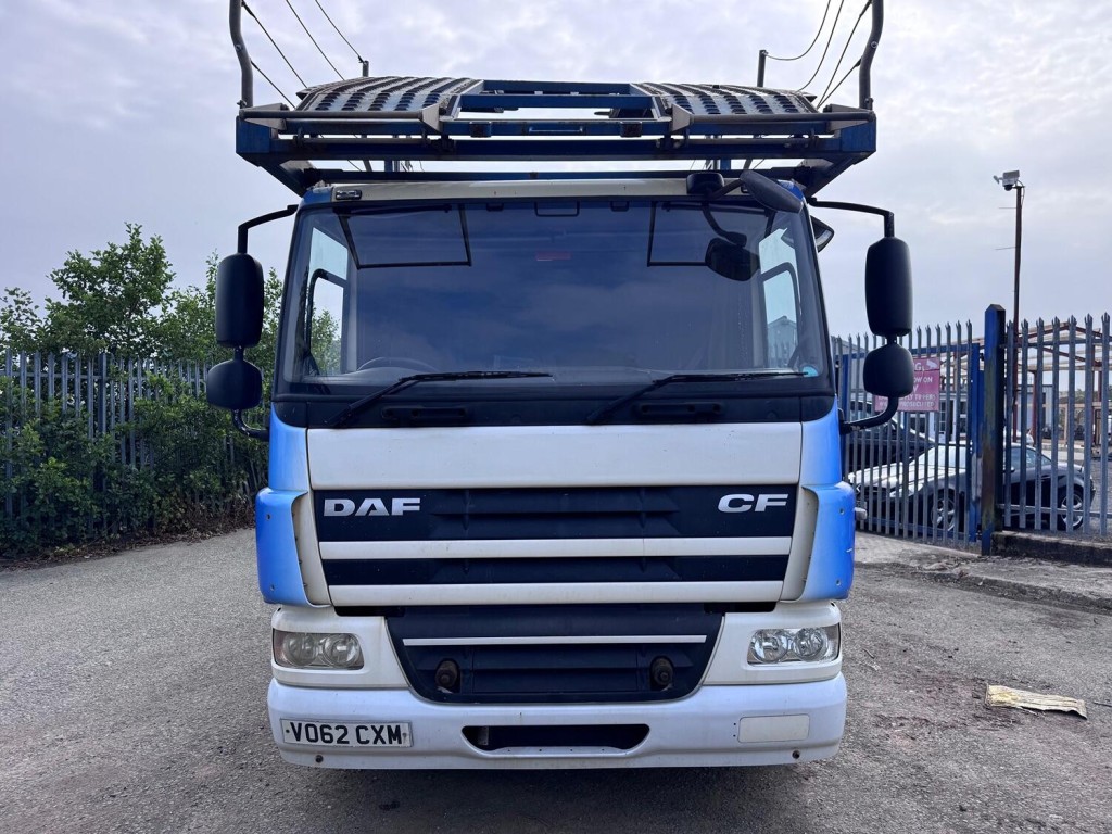 DAF CF 75 310 6x2 + Belle 5 Car Transporter Body. Scissor Deck.  Manual Winch. Long MOT. 2012