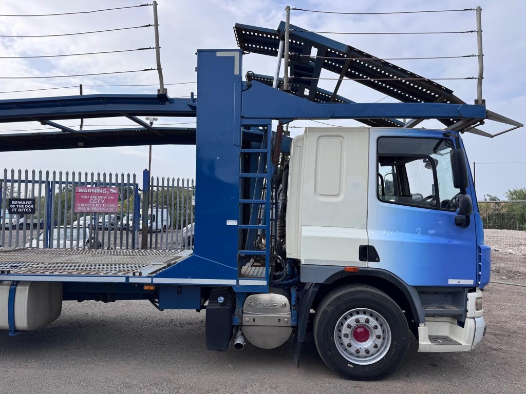 DAF CF 75 310 6x2 + Belle 5 Car Transporter Body. Scissor Deck.  Manual Winch. Long MOT. 2012