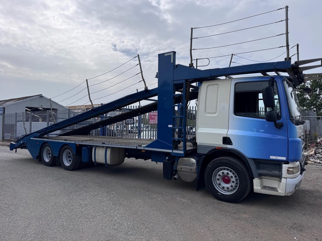 DAF CF 75 310 6x2 + Belle 5 Car Transporter Body. Scissor Deck.  Manual Winch. Long MOT. 2012