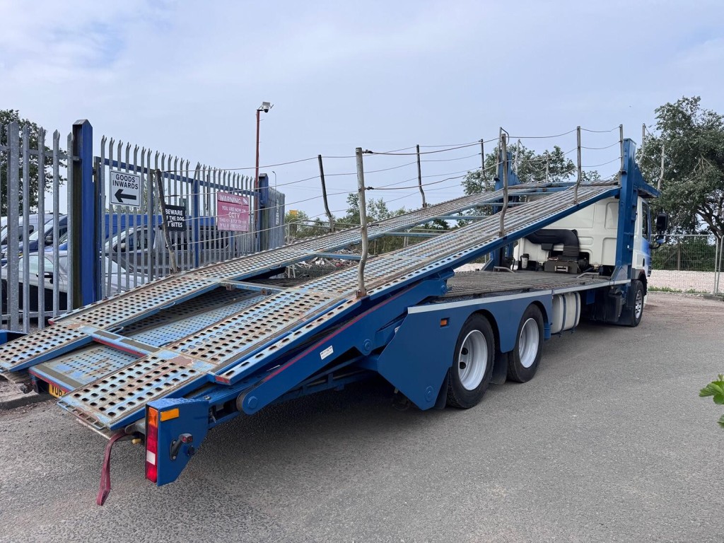 DAF CF 75 310 6x2 + Belle 5 Car Transporter Body. Scissor Deck.  Manual Winch. Long MOT. 2012