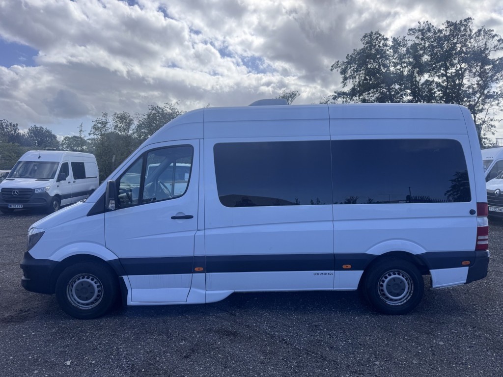 View MERCEDES-BENZ SPRINTER MWB 13 Seat Minibus. Aircon. Auto. FSH. Reverse Cam. 