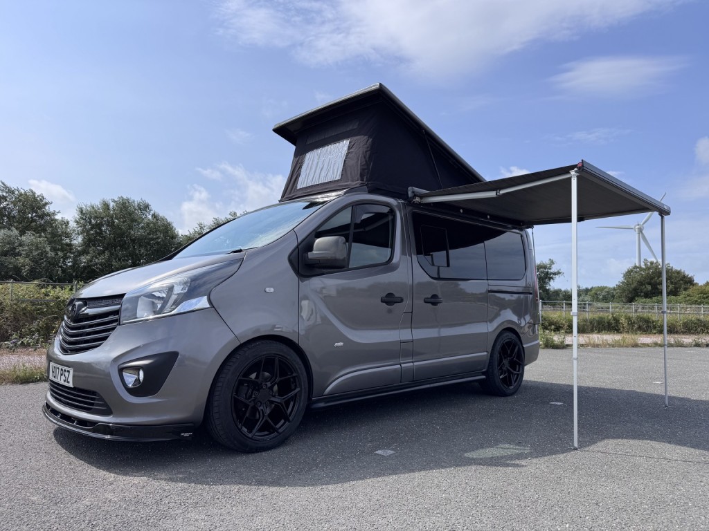 View VAUXHALL VIVARO 2700 SPORT CAMPERVAN. POP TOP. ELEC ROCK & ROLL BED