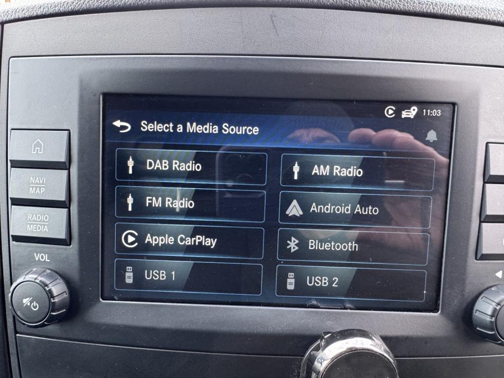 MERCEDES-BENZ EVITO 116 e 66kWh Premium LWB Electric Van. 17996 Miles. Leather. Appleplay. AC 2023