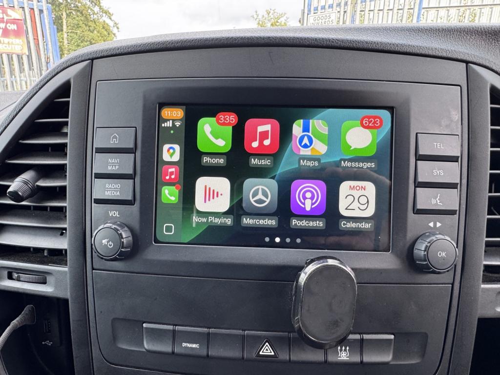 MERCEDES-BENZ EVITO 116 e 66kWh Premium LWB Electric Van. 17996 Miles. Leather. Appleplay. AC 2023