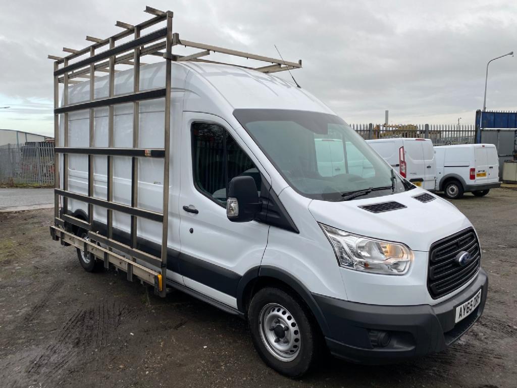 FORD TRANSIT TDCi 125 L3H3 Glass Carrier Van . FSH .  LWB Hi Roof Van.  2015
