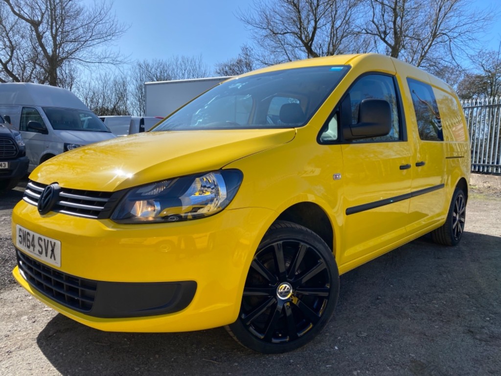 VOLKSWAGEN CADDY MAXI C20 Maxi Kombi Crew Van. 18 Alloys. Colour Coded. 56000 Miles. 2015