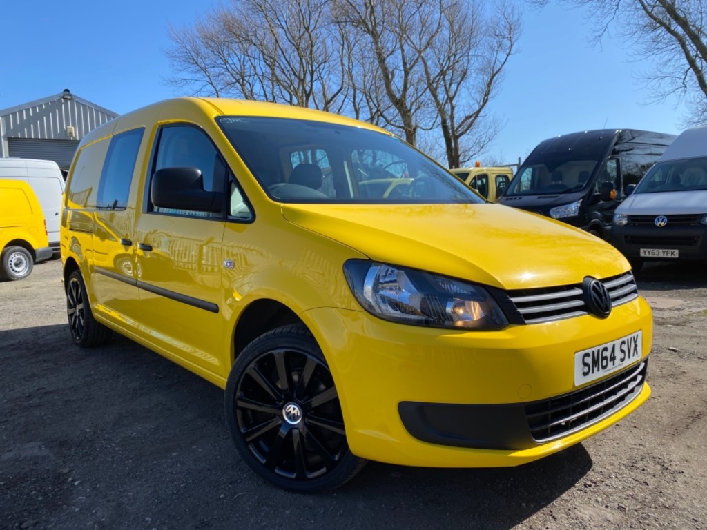 VOLKSWAGEN CADDY MAXI C20 Maxi Kombi Crew Van. 18 Alloys. Colour Coded. 56000 Miles. 2015