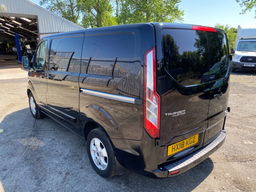 FORD TRANSIT CUSTOM 290 LIMITED . BLACK. AC. DAB. CRUISE. BLUETOOTH. 2018