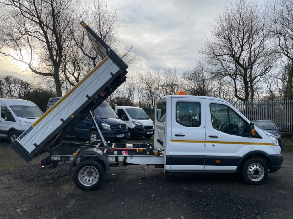 FORD TRANSIT 2.2TDCi Double Cab Tipper. 350 L3 Double Rear Wheels 2015
