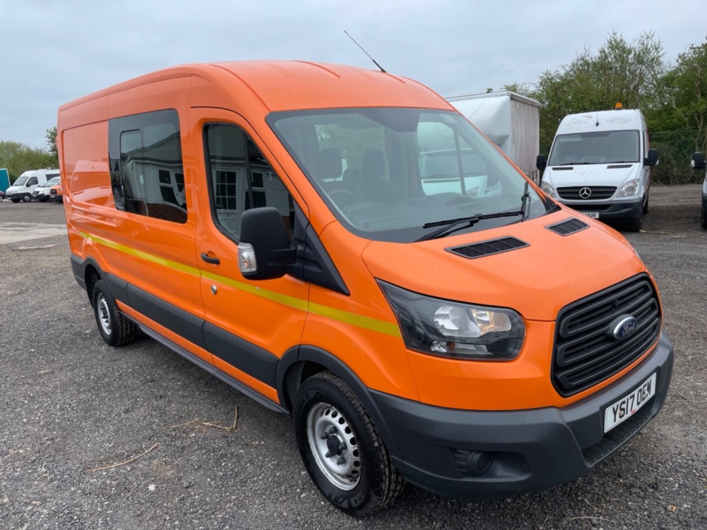 FORD TRANSIT 130BHP RWD Crew Van, Combi. 6 Seats. Heater. 2017