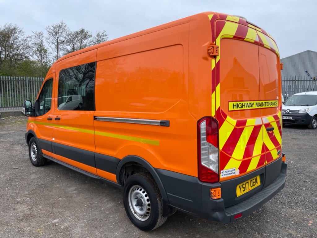 FORD TRANSIT 130BHP RWD Crew Van, Combi. 6 Seats. Heater. 2017