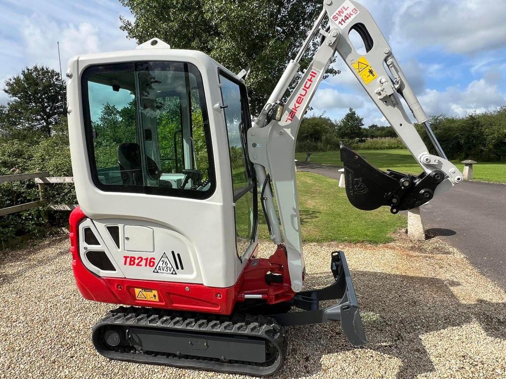 View 1925 CROSSLEY Takeuchi TB216 Cab Mini Digger