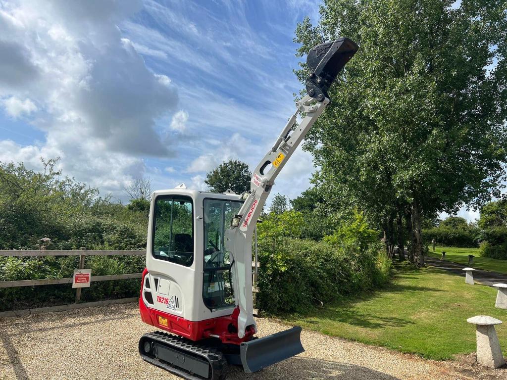View 1925 CROSSLEY Takeuchi TB216 Cab Mini Digger