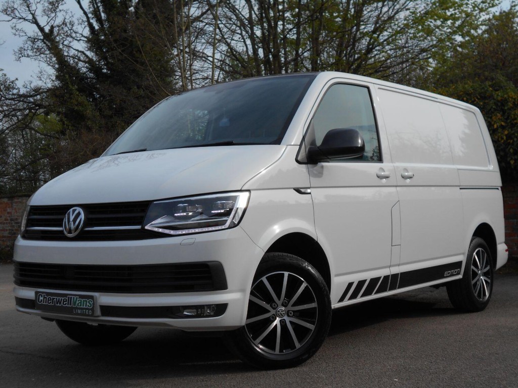 View VOLKSWAGEN TRANSPORTER 2.0 TDI T30 Edition 150 bhp SWB Tailgate *STUNNING + HIGH SPEC* 107,000 MILES