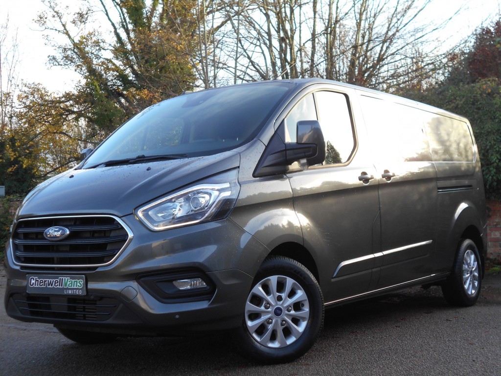 View FORD TRANSIT CUSTOM 2.0 300 EcoBlue 130bhp Limited LWB Panel Van *NO VAT* 31,000 Miles