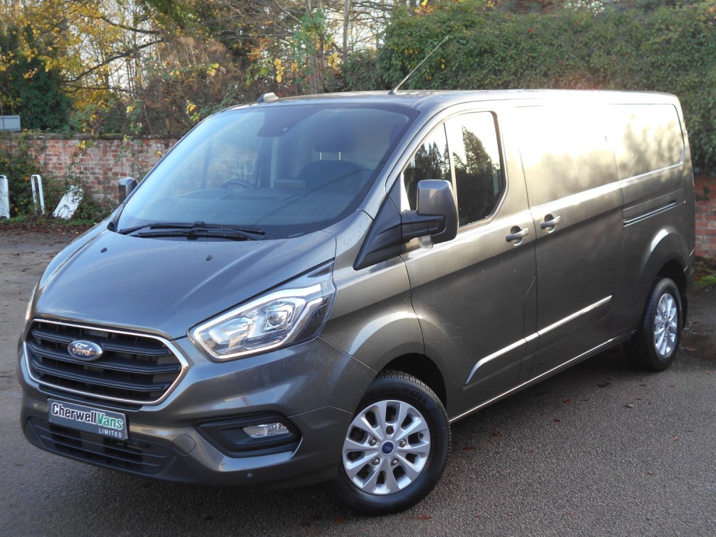 View FORD TRANSIT CUSTOM 2.0 300 EcoBlue 130bhp Limited LWB Panel Van *NO VAT* 31,000 Miles