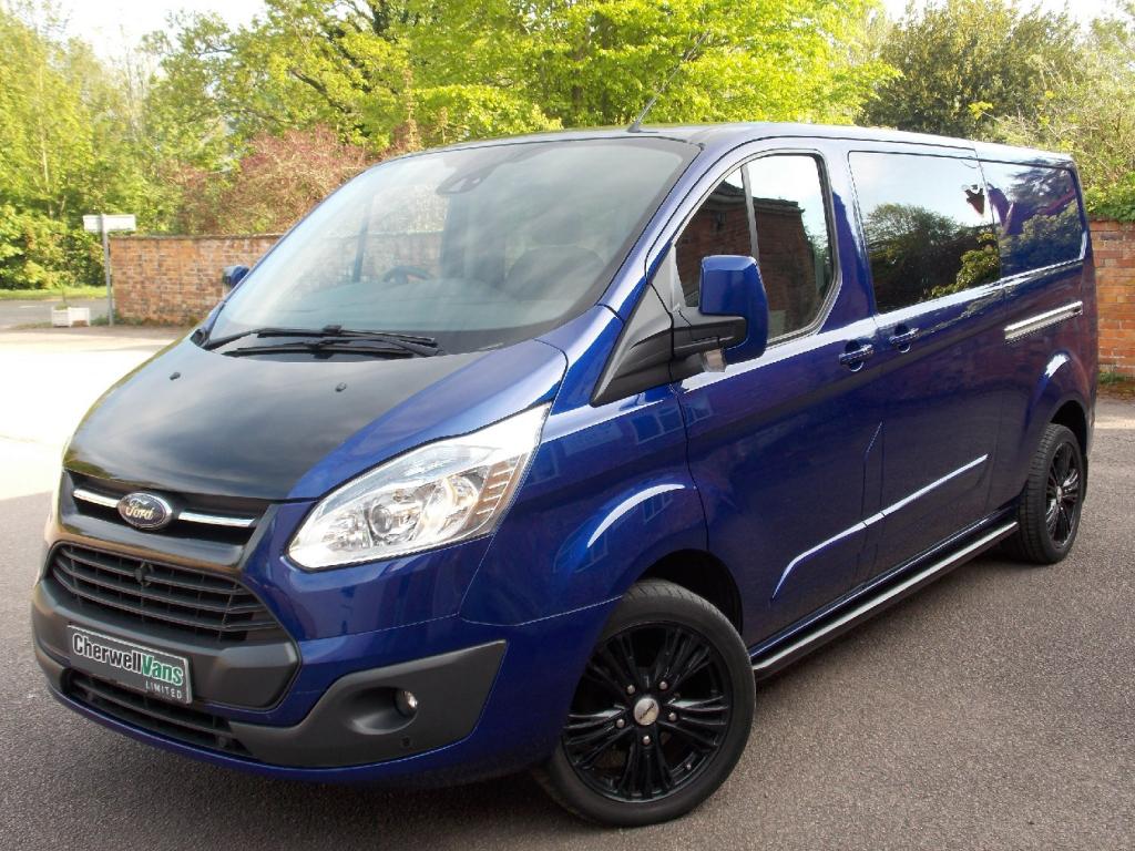 View FORD TRANSIT CUSTOM LIMITED 2.2TDCi 155bhp 290 LWB CREW CAB 6 SEATS *NO VAT* 54k MILES